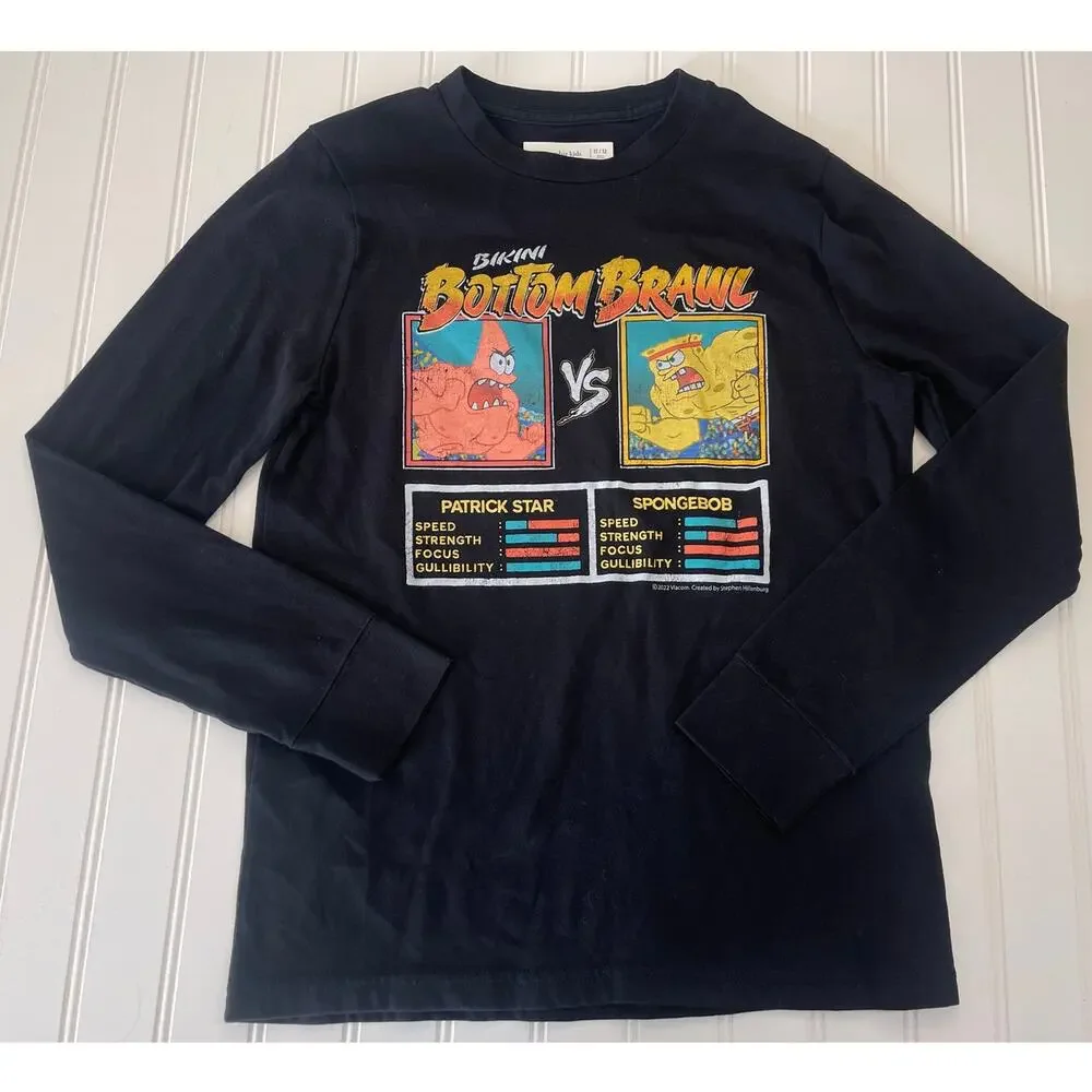 3 Abercrombie & Fitch Kids T Shirts Bundle Sponge Bob Chevy Size Boys 11/12‎